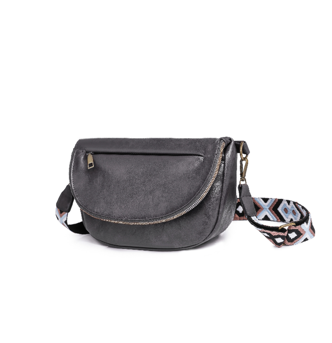 DaniEmCo HARLIE Crossbody Bag | Sling Handbag | Vegan Leather | Pattern Removable Strap