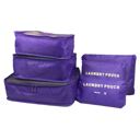 Purple 6PC TRAVEL LUGGAGE ORGANIZER BAGS | Travel Bag Set | Easy Storage Bags