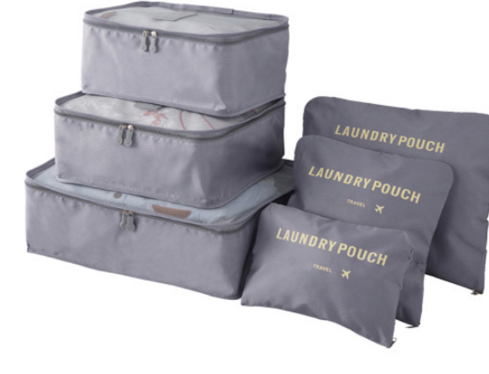 6PC TRAVEL LUGGAGE ORGANIZER BAGS | Travel Bag Set | Easy Storage Bags