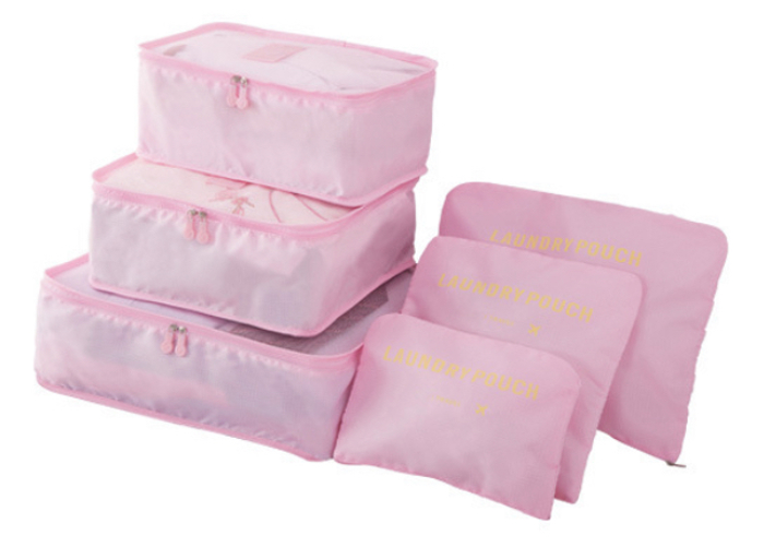 6PC TRAVEL LUGGAGE ORGANIZER BAGS | Travel Bag Set | Easy Storage Bags