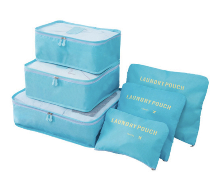 6PC TRAVEL LUGGAGE ORGANIZER BAGS | Travel Bag Set | Easy Storage Bags