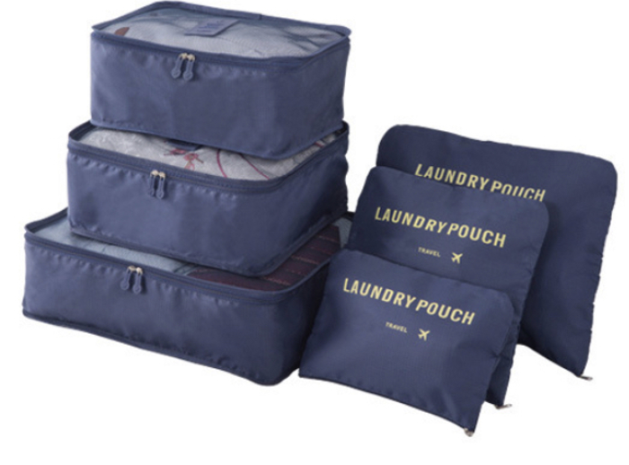 6PC TRAVEL LUGGAGE ORGANIZER BAGS | Travel Bag Set | Easy Storage Bags