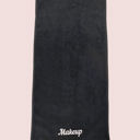  DaniEmCo No Worry Black EMBROIDERED Makeup Towel | Face Care | No More White Towels Ruined | Stocking Stuffer