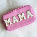  Chenille Letter Patch Cosmetic Make Up Bag | Mama | Stuff | Glam
