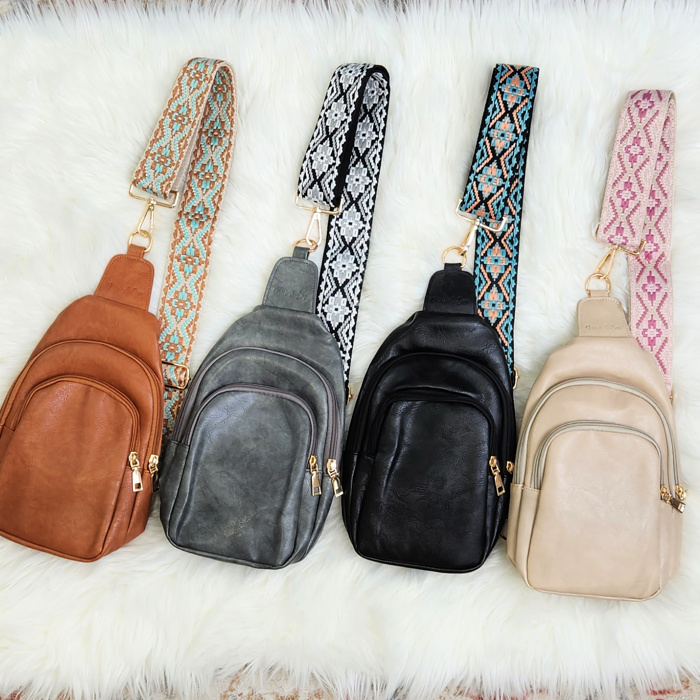 DaniEmCo MYLAH Crossbody Sling | Lux Vegan Leather | Everyday Travel Bag