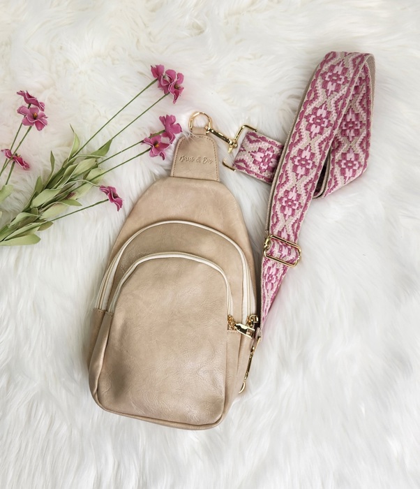 DaniEmCo MYLAH Crossbody Sling | Lux Vegan Leather | Everyday Travel Bag