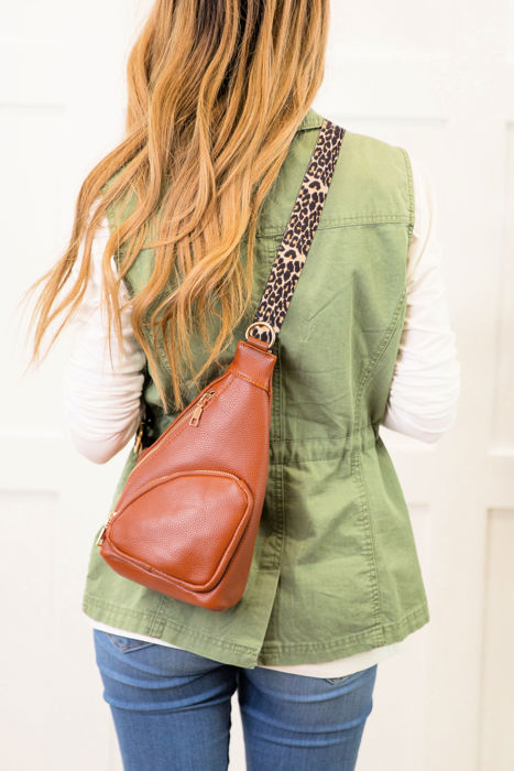DaniEmCo REMY SLING | Animal Leopard Strap | Travel Crossbody Bag