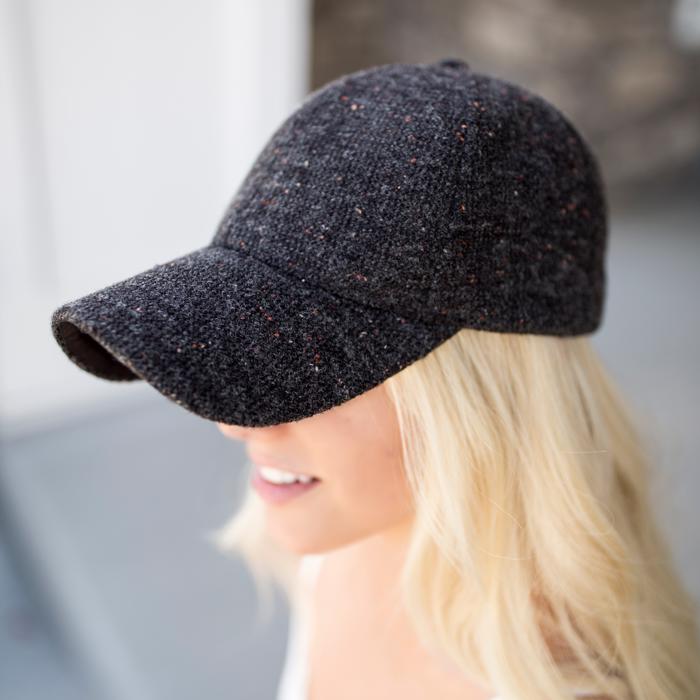 DaniEmCo BREEZY TWEED BALL CAP | Fall Cozy Fashion | Autumn Hat