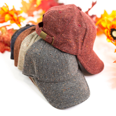 DaniEmCo BREEZY TWEED BALL CAP | Fall Cozy Fashion | Autumn Hat