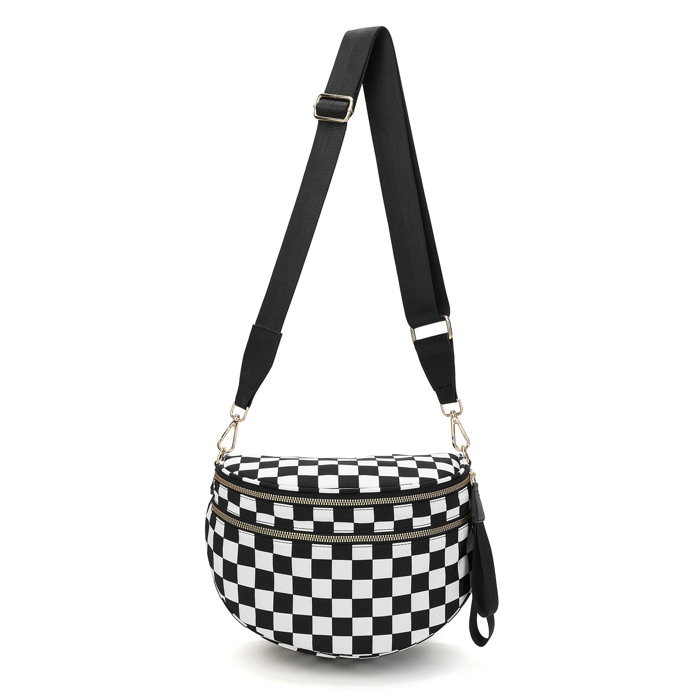 DaniEmCo Trendy Checker Sling | Crossbody Bag | Travel Everyday Purse