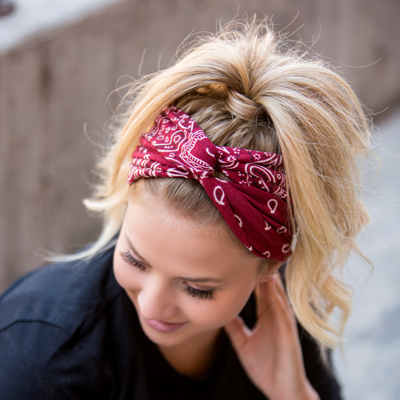 BANDANA Hair Headbands | 2 Pack | Twist & Bow Collection | Boutique Headband Style