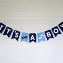  It's A Boy - Felt Laser Cut Banners - Blue