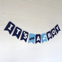  It's A Boy - Felt Laser Cut Banners - Blue