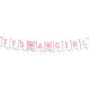  It's A Girl- Felt Laser Cut Banners - Pink