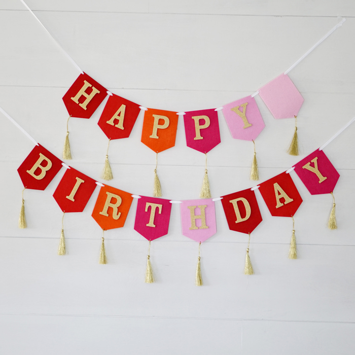 Boho Tassel Happy Birthday Banner