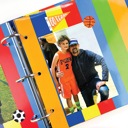 Primary Stripes Class Keeper® Easiest School Days Memory Book + Digital App