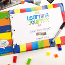 Primary Stripes Class Keeper® Easiest School Days Memory Book + Digital App