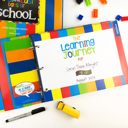 Primary Stripes Class Keeper® Easiest School Days Memory Book & Stickers Bundle + BONUS Digital Keeper