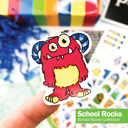 Primary Stripes Class Keeper® Easiest School Days Memory Book & Stickers Bundle + BONUS Digital Keeper