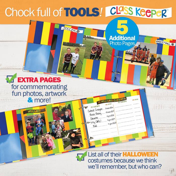 Class Keeper® Easiest School Days Memory Book + Digital App