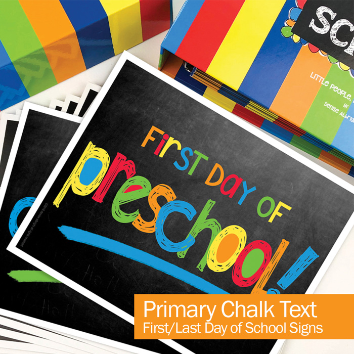 First & Last Day of School Photo Signs – Two-Sided Chalkboard-Style, Preschool–College