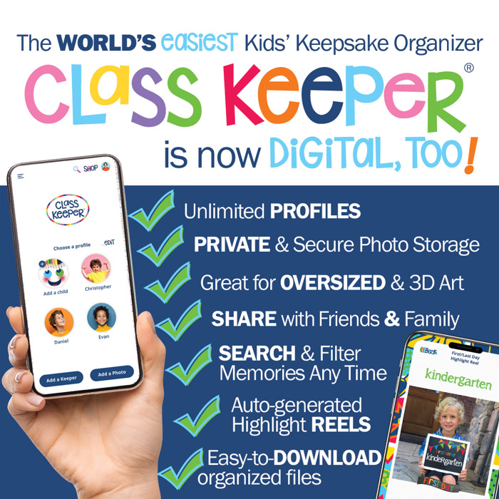 Class Keeper® Easiest School Days Memory Book & Stickers Bundle + BONUS Digital Keeper