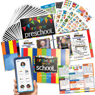Mom Must-Have School Keepsake Kit | Class Keeper®, Photo Prop Deck & School Stickers | BONUS! App Membership + BONUS! Earn & Learn® Chore Chart Pad