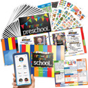  Mom Must-Have School Keepsake Kit | Class Keeper®, Photo Prop Deck & School Stickers | BONUS! App Membership + BONUS! Earn & Learn® Chore Chart Pad