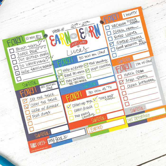 Class Keeper® School Memory Book Keepsake Binder  | BONUS! App Membership + Earn & Learn® Chore Chart Pad