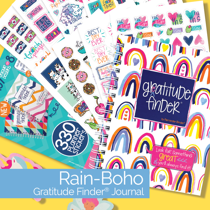 Gratitude Finder® Gratitude Journal + Sticker Bundle