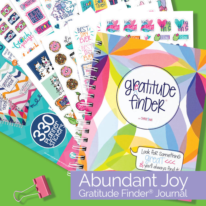 Gratitude Finder® Gratitude Journal + Sticker Bundle