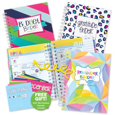 2027-2028 Dream Gift Bundle | Reminder Binder® Planner, Gratitude Finder® Journal and Budget Binder™
