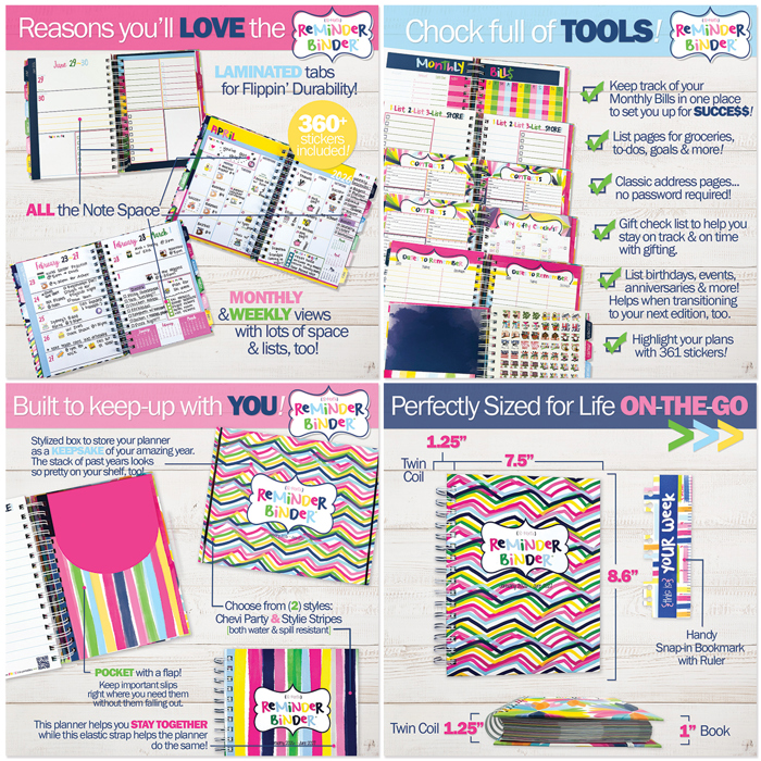 2027-2028 Dream Gift Bundle | Reminder Binder® Planner, Gratitude Finder® Journal and Budget Binder™