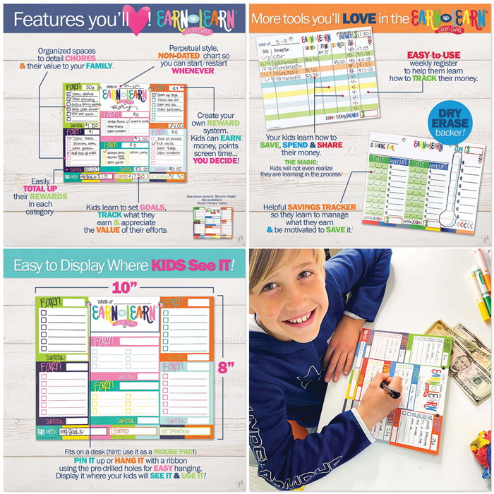 Mom Must-Have School Keepsake Kit | Class Keeper®, Photo Prop Deck & School Stickers | BONUS! App Membership + BONUS! Earn & Learn® Chore Chart Pad