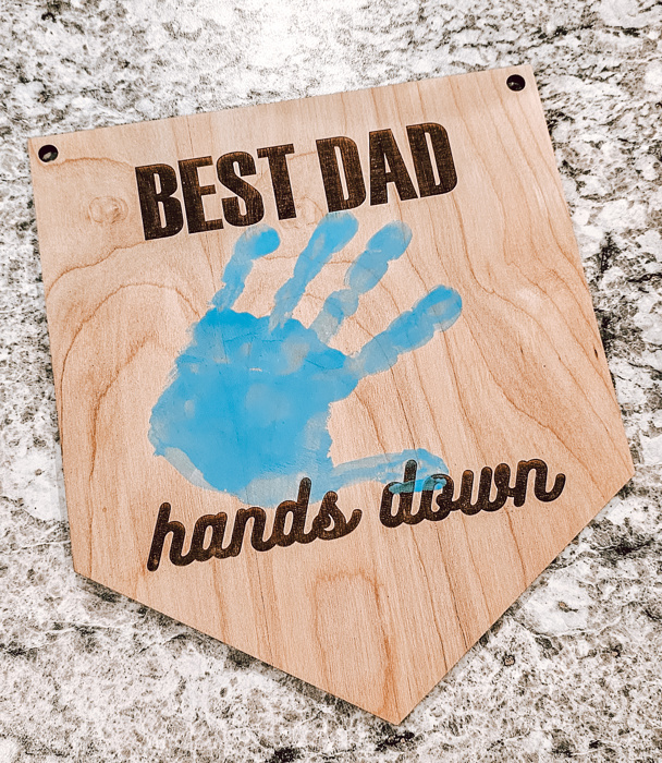 Best Dad Hands Down! Handprint Keepsake