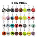  Personalized Sport Keychain, Custom Sport Tag, Personalized Gift, Gift Under $10
