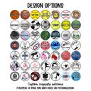  Personalized Multi-Sport Bag Charm | 2.5 Inch