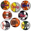  Personalized Multi-Sport Bag Charm | 2.5 Inch