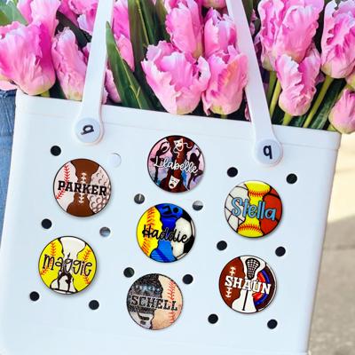 Personalized Multi-Sport Bag Charm | 2.5 Inch