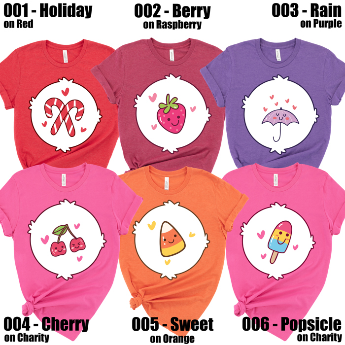 Retro Whimsical Funny Nostalgic Cute Bear Parody Halloween Tees for Staff, Friends, & Families