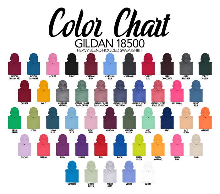 45 + Colors Sweatshirt (Hoodie Unisex) | 100% Cotton Heavy Blend Hooded