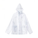  Unisex Adult Clear Hooded Rain Jacket