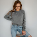  30+ Colors - Ultra Soft Poly-Cotton Heathered Long Sleeve (Crewneck) T-shirt