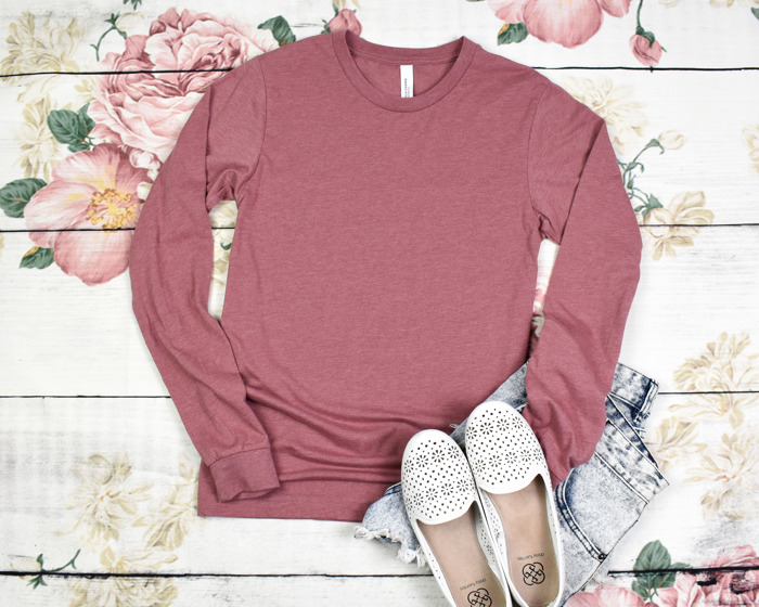 30+ Colors - Ultra Soft Poly-Cotton Heathered Long Sleeve (Crewneck) T-shirt