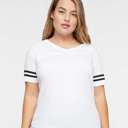  11 Colors - T-Shirt (V-Neck) | Women's Football Jersey Tee