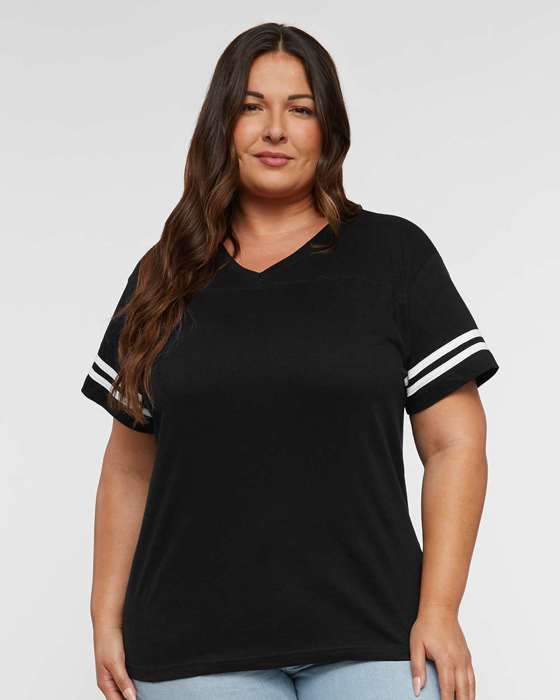 11 Colors - T-Shirt (V-Neck) | Women's Football Jersey Tee