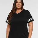  11 Colors - T-Shirt (V-Neck) | Women's Football Jersey Tee