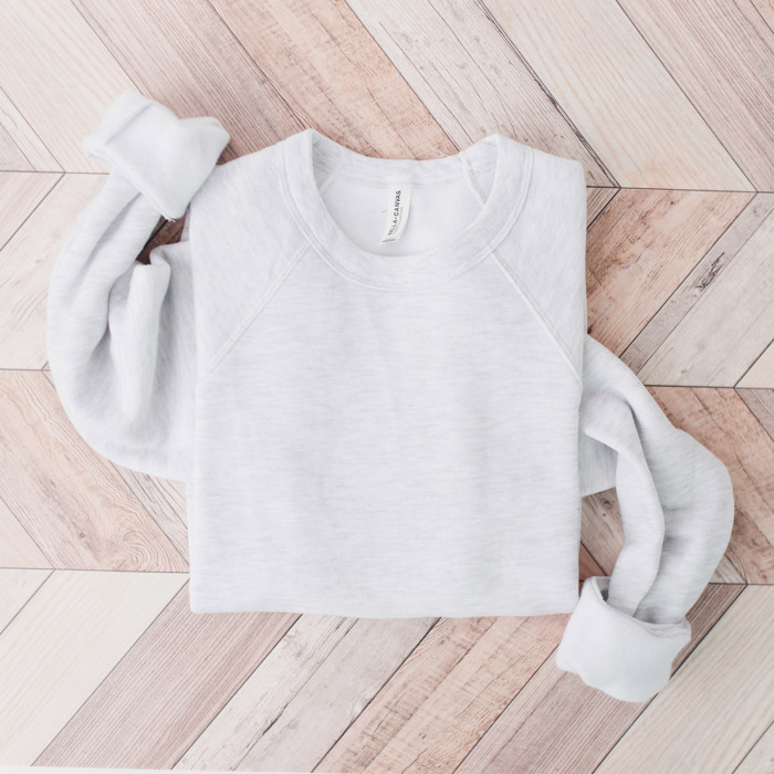 40+ Colors - Sweatshirt (Crewneck) | Sponge Fleece Raglan (Unisex) | Bella Canvas