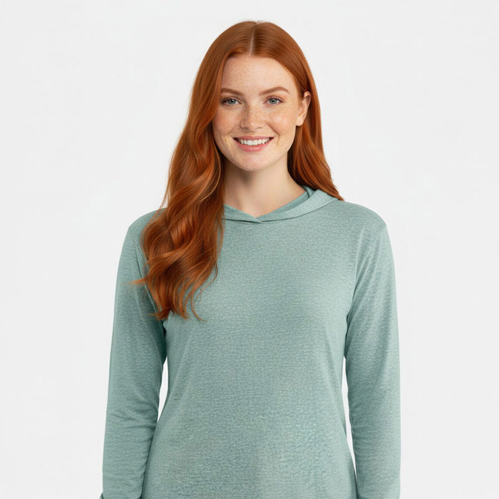 10 Colors - Hoodie Long Sleeve T-Shirt Super Soft Heathered (unisex) With Hood
