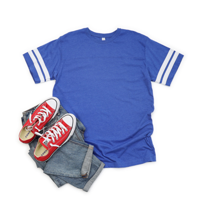 14 Colors Vintage Football Fine Jersey (Unisex) T-Shirt | LAT